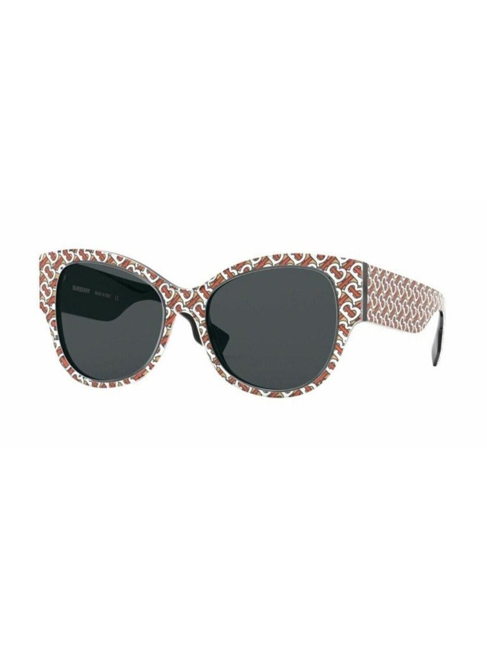 BURBERRY BE4294F 382187 Top Print TB Cat Eye Women's 54 mm Sunglasses